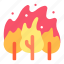 disaster, fire, flame, forest, nature, smoke, wildfire 