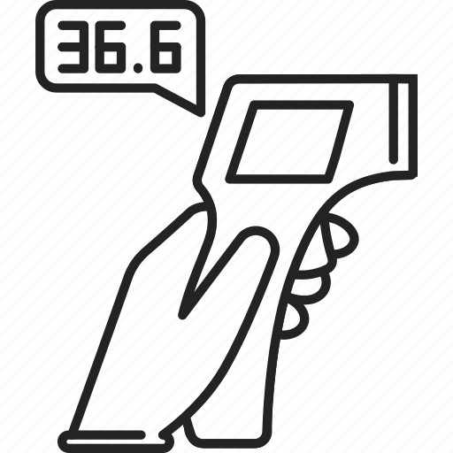 Infrared, measure, temperature, thermometer icon - Download on Iconfinder