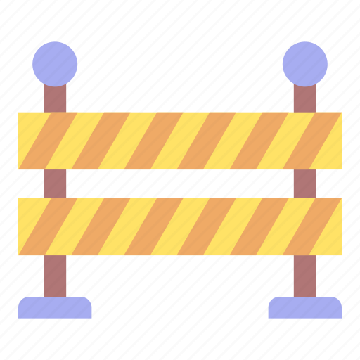 Barrier, barricade, limits, signaling, fence, security, construction icon - Download on Iconfinder