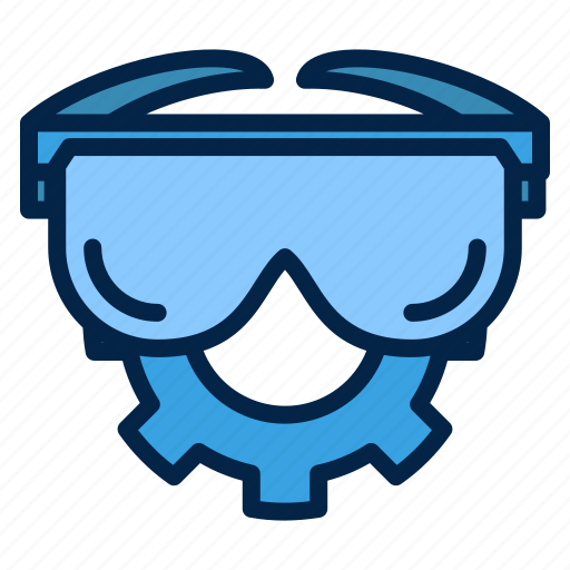 Goggles, protective, protection, glasses, safety glasses, equipment, security icon - Download on Iconfinder