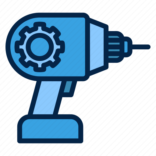 Drill, hand drill, cordless, construction and tools, drill tool, drilling, equipment icon - Download on Iconfinder