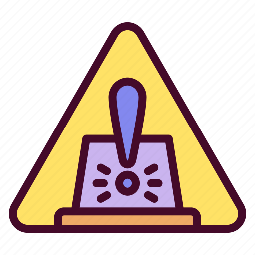 Emergency, warning, alert, danger, exclamation mark, signaling, siren icon - Download on Iconfinder