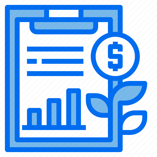 Business, clipboard, coin, finance, graph, growth icon - Download on Iconfinder