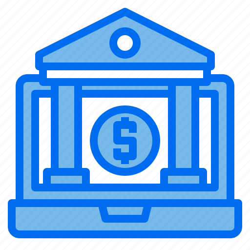 Bank, computer, finance, laptop, money, saving icon - Download on Iconfinder