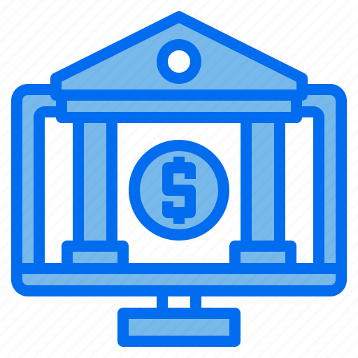 Bank, computer, finance, money, monitor, saving icon - Download on Iconfinder