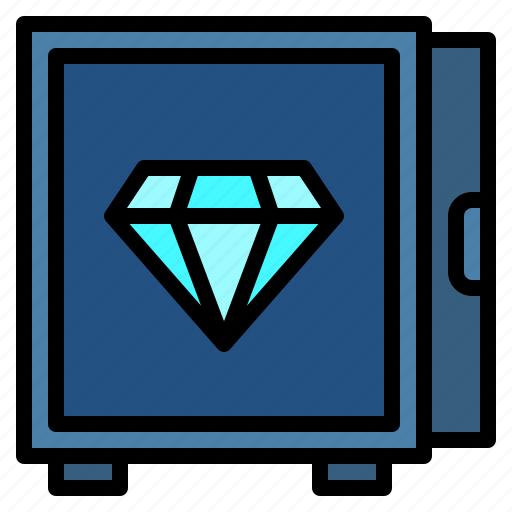 Box, diamond, finance, safe, saving icon - Download on Iconfinder