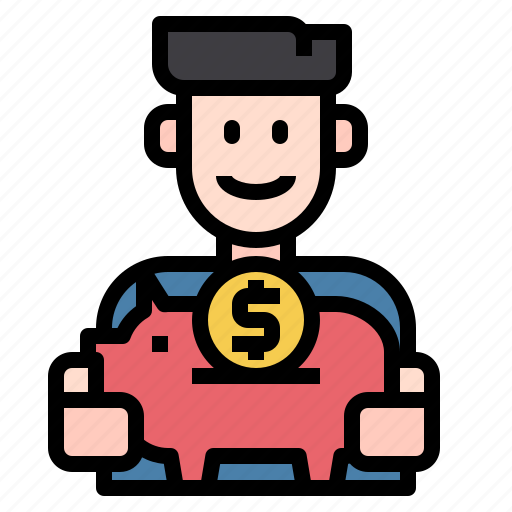 Avatar, bank, business, investment, man, piggy, saving icon - Download on Iconfinder
