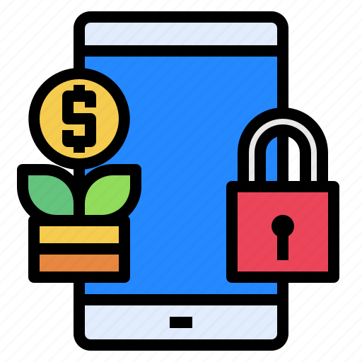 Finance, growth, key, lock, mobile, phone, security icon - Download on Iconfinder
