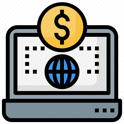 Computer, laptop, money, online icon - Download on Iconfinder