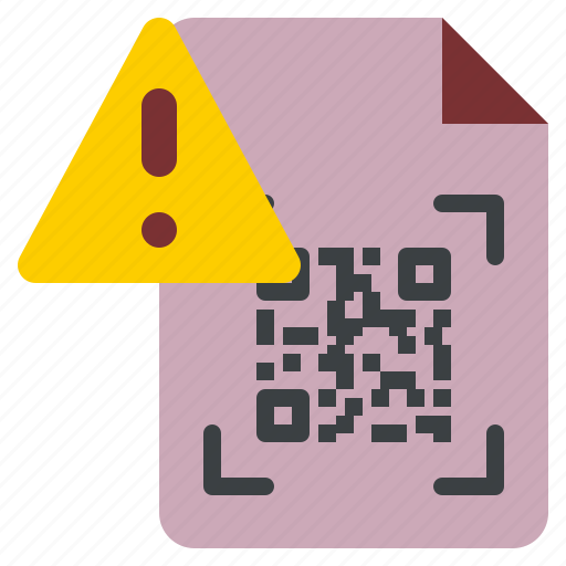 Alert, warning, scan, qr, code, cyber icon - Download on Iconfinder