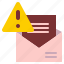 envelope, message, warning, caution 