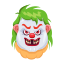 buffoon, scary clowns, creepy smile, creepy laugh, cartoon character 