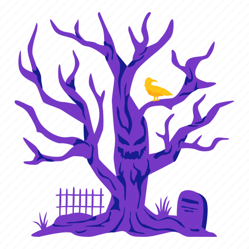 Tree, scary, horror, spoky, death, halloween icon - Download on Iconfinder