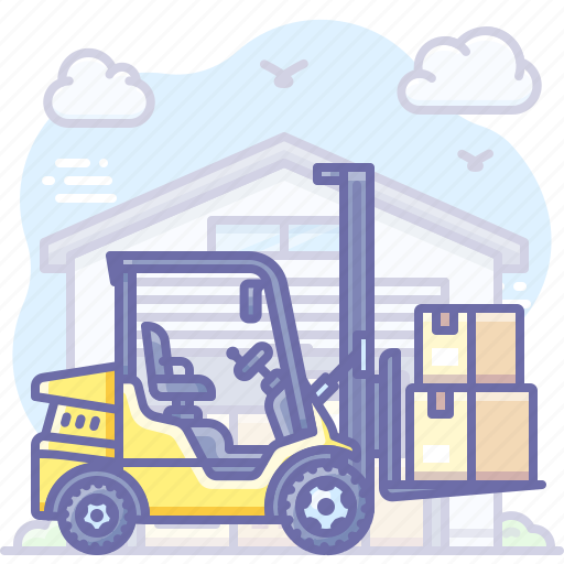 Cargo, forklift, logistics, truck icon - Download on Iconfinder