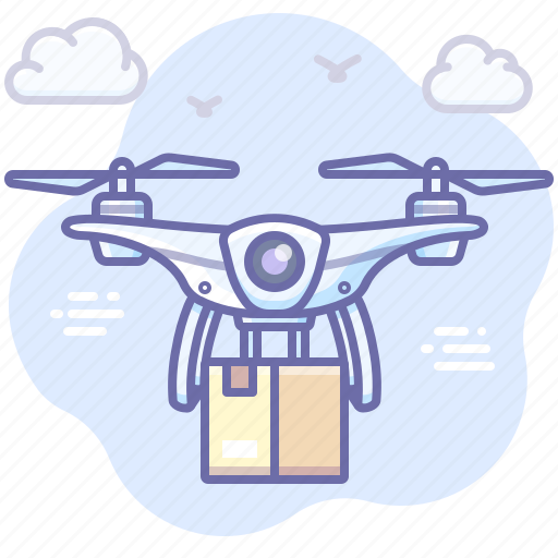Box, delivery, drone, product icon - Download on Iconfinder