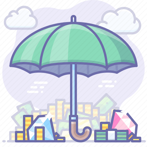 Insurance, money, safe, umbrella icon - Download on Iconfinder