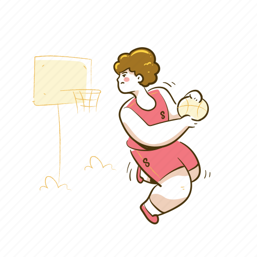 Basketball, sport, game, exercise, activity, boy, guy illustration - Download on Iconfinder