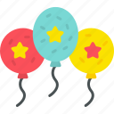 balloons, birthday, decoration, party, balloon, decorations, icon
