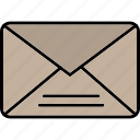 letter, communication, email, envelope, inbox, mail, message, icon