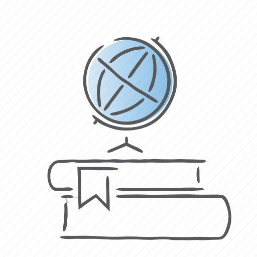 Books, earth, geography, globe, map icon - Download on Iconfinder