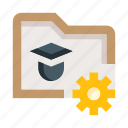 folder, student, settings, documents