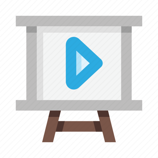 Video, school, presentation board icon - Download on Iconfinder