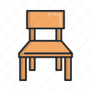 chair, desk, seat