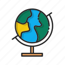 globe, map, international, earth, network