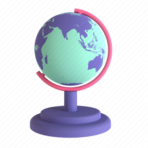 Globe, geography, earth, map, world 3D illustration - Download on Iconfinder