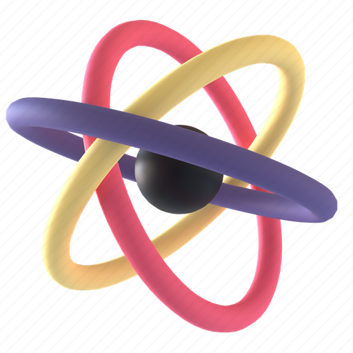 Education, atom, science, molecule, electron, physics, chemistry 3D illustration - Download on Iconfinder