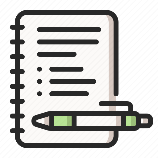 Note, notebook, notepad, notes, pen, write, writing icon - Download on Iconfinder
