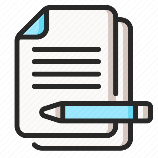 Essay, notes, pencil, write, writing icon - Download on Iconfinder
