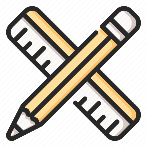 Design, pencil, ruler, school, tools icon - Download on Iconfinder