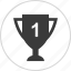 number, one, top, trophy, 1 