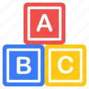 abc blocks, abc learning, basic education, kindergarten, basic learning 
