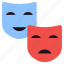 face masks, theater masks, carnival, comedy masks, party masks 