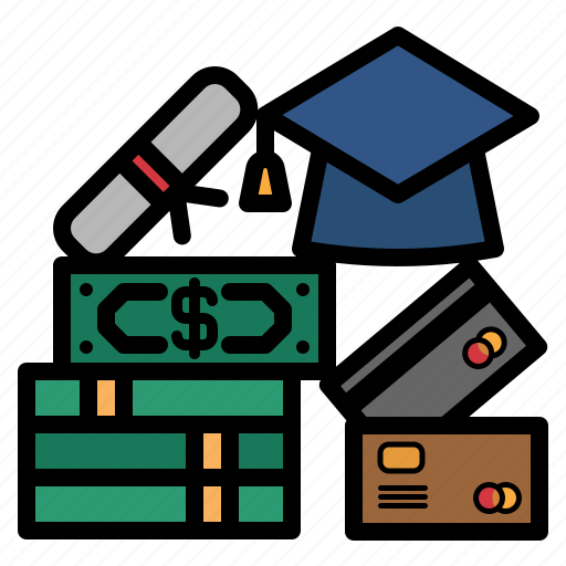 Education, graduated, hat, certificate, money, credit card icon - Download on Iconfinder