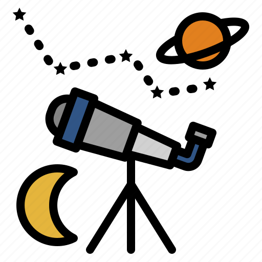Education, star, astronomy, telescope, planet, moon icon - Download on Iconfinder