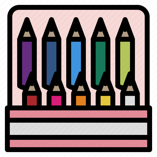 Education, stationary, pencil, draw, colored pencil icon - Download on Iconfinder