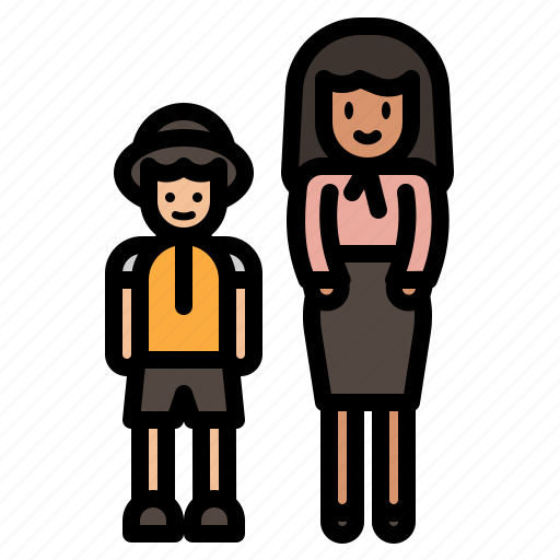 Education, teacher, student, boy, woman, female icon - Download on Iconfinder