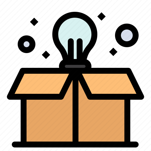 Box, bulb, education icon - Download on Iconfinder