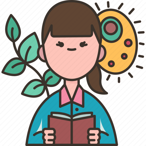 Biology, cell, plants, student, reading icon - Download on Iconfinder
