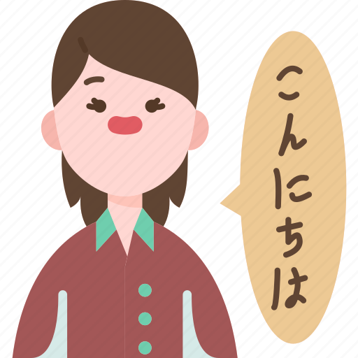 Japanese, teacher, language, hiragana, education icon - Download on Iconfinder