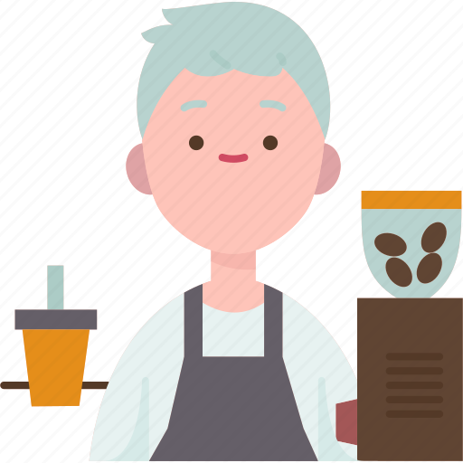Barista, brew, coffee, shop, staff icon - Download on Iconfinder