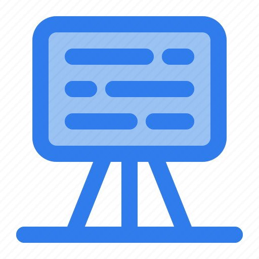 Board, education, learning, presentation, school, study, university icon - Download on Iconfinder