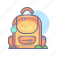 backpack, school, schoolbag, learning 