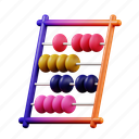 abacus, 3d abacus, school 3d, education 3d, mathematics, back to school, student learning 