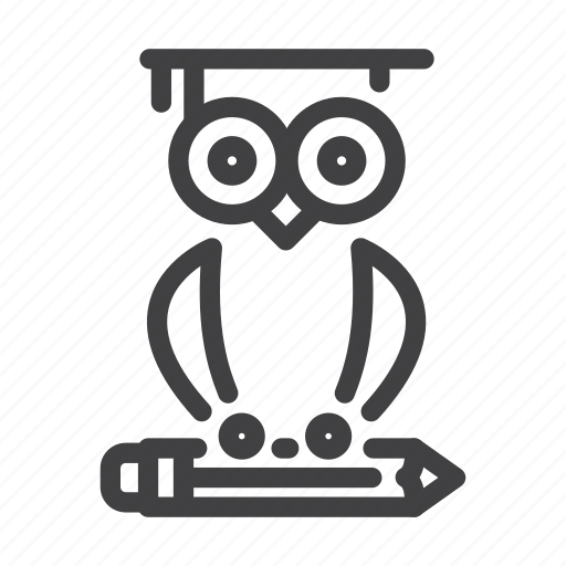 Education, knowledge, owl, study, wisdom, wise icon - Download on Iconfinder