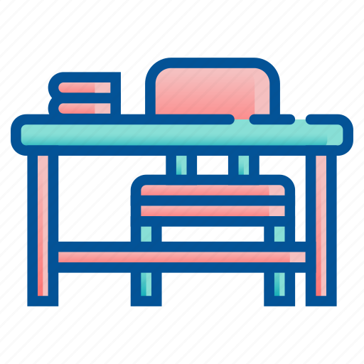 Bench, chair, furniture, seat, table icon - Download on Iconfinder