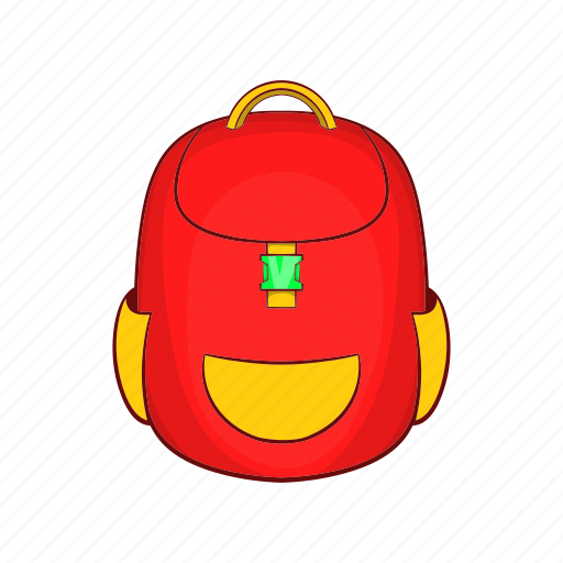 Back, backpack, bag, baggage, cartoon, education, school icon - Download on Iconfinder